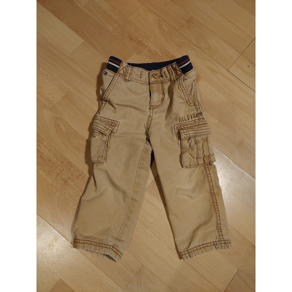 Tommy Hilfiger Boys 2T Adjustable Waist‎ Hook Closure Cargo Pants